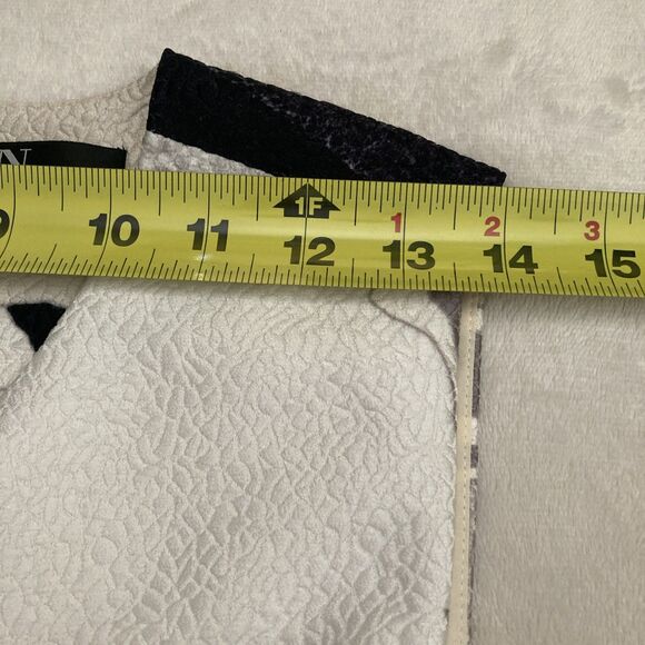 Natori Amaryllis Jacquard Dress SIZE 14 Belted Fit Flare Pockets Party Wedding - Picture 11 of 14